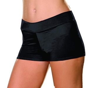 Dreamgirl Black Booty Shorts - Medium/Large